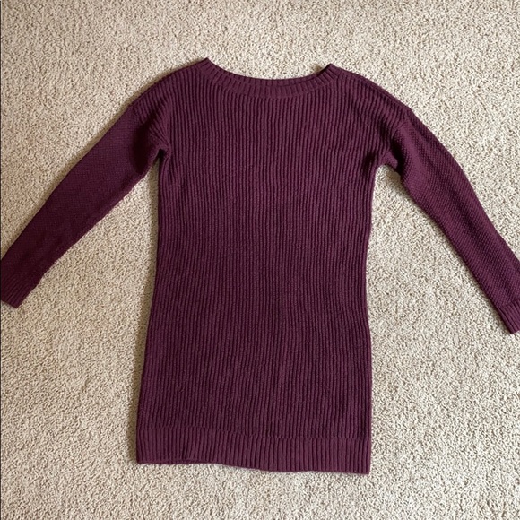 Maroon Sweater dress - Picture 1 of 3